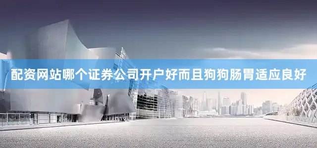 配资网站哪个证券公司开户好而且狗狗肠胃适应良好